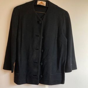 Vintage 1960s Wes-Tal ladies jacket, black